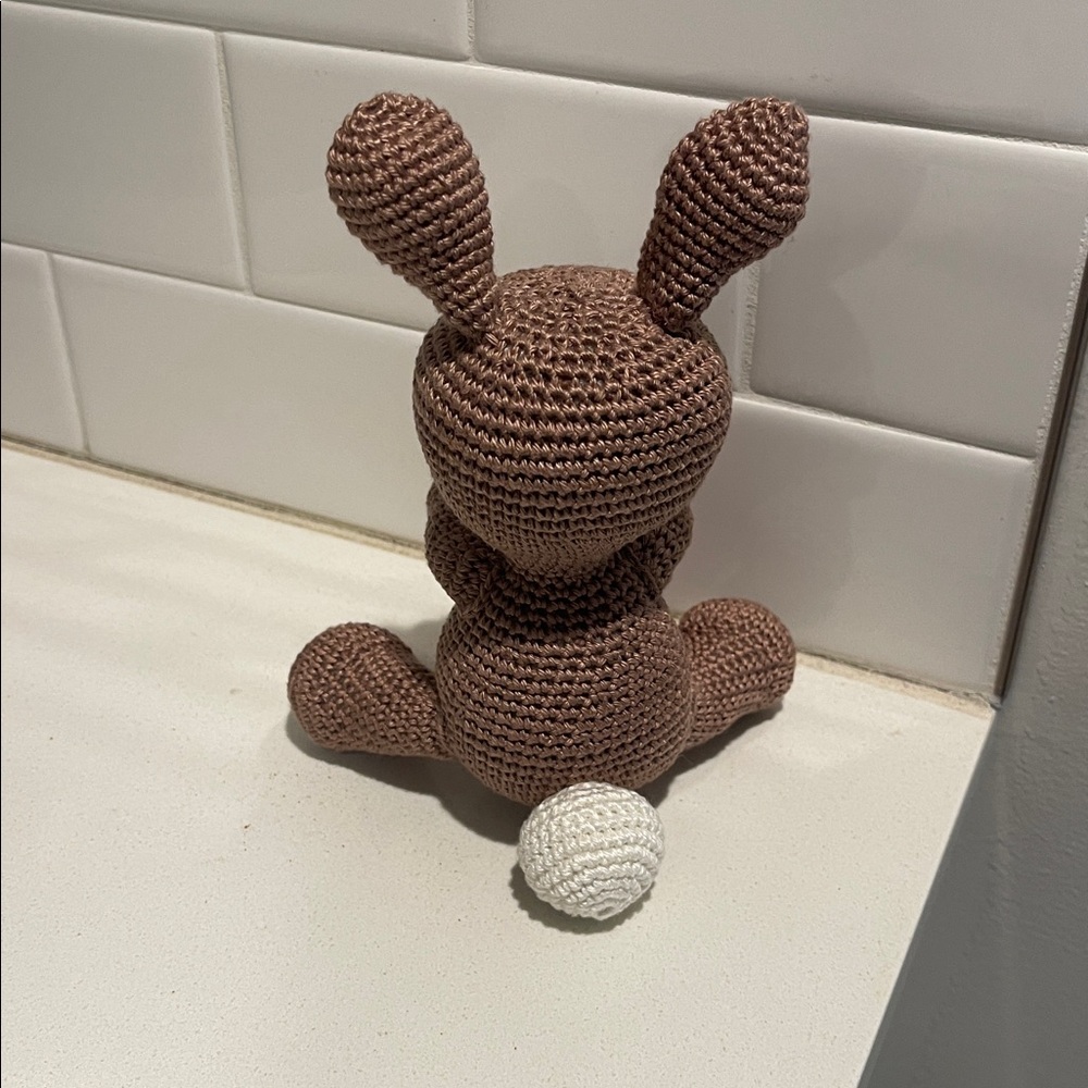 Handcrafted Spring Easter Bunny Rabbit Holiday Decor Amigurui Crochet Carrot - Picture 7 of 10